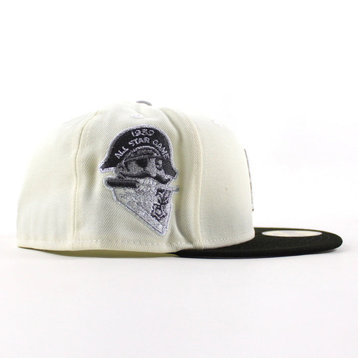 BROOKLYN DODGERS 1959 All Star Game New Era 59Fifty Fitted Hat (Chrome White Black Gray Under Brim)