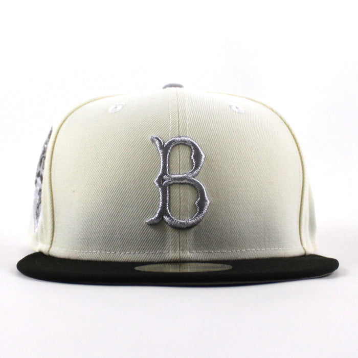 BROOKLYN DODGERS 1959 All Star Game New Era 59Fifty Fitted Hat (Chrome White Black Gray Under Brim)