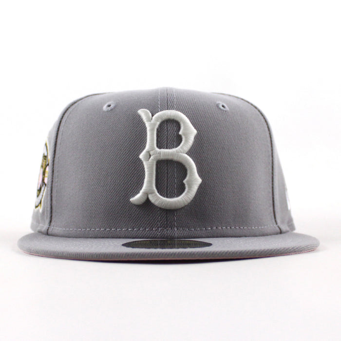 BROOKLYN DODGERS  New Era 59Fifty Fitted Hat (Gray Pink Under Brim)