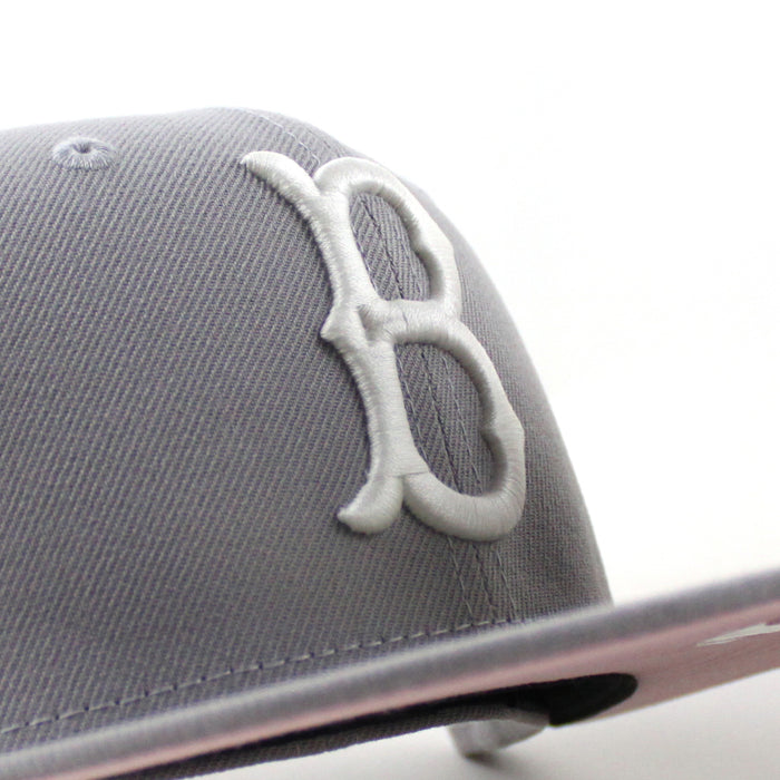 BROOKLYN DODGERS  New Era 59Fifty Fitted Hat (Gray Pink Under Brim)
