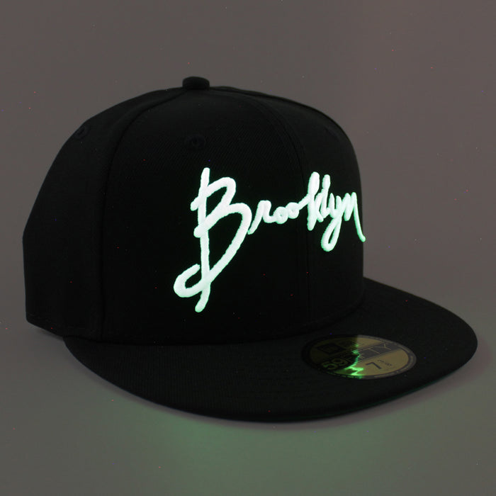 Brooklyn New Era 59Fifty Fitted Hat (Black Green Under Brim)