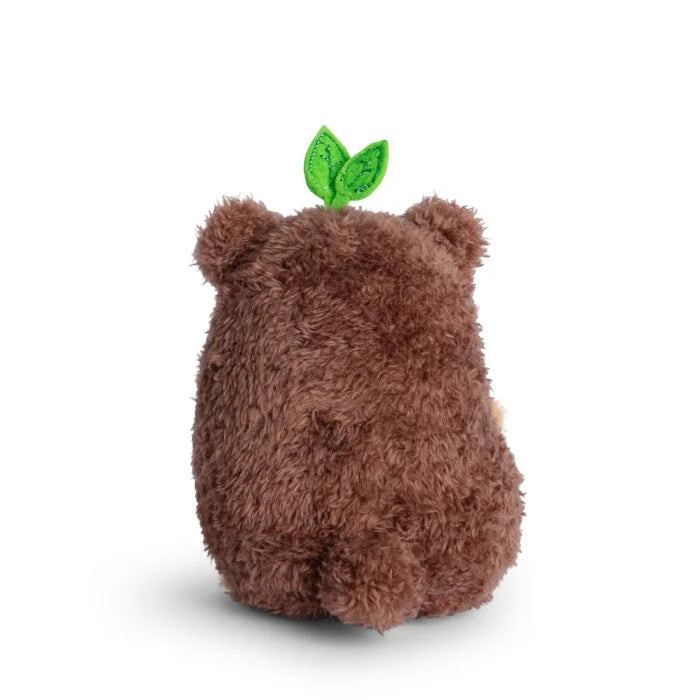 Brownie Ricespud Mini Sitting Plush Toy - Back Cut