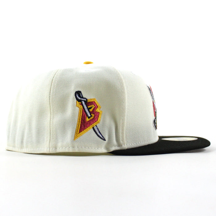 Buffalo Sabres Sword Patch New Era 59Fifty Fitted Hat (Chrome White Black Gray Under brim)