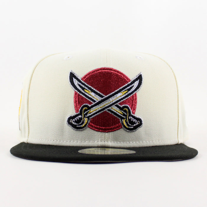 Buffalo Sabres Sword Patch New Era 59Fifty Fitted Hat (Chrome White Black Gray Under brim)