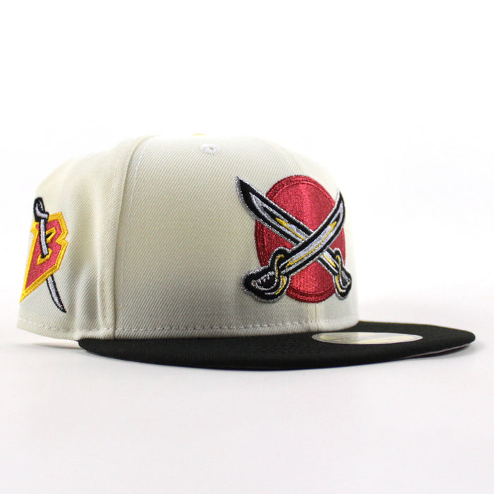 Buffalo Sabres Sword Patch New Era 59Fifty Fitted Hat (Chrome White Black Gray Under brim)