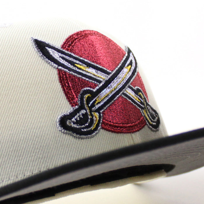 Buffalo Sabres Sword Patch New Era 59Fifty Fitted Hat (Chrome White Black Gray Under brim)