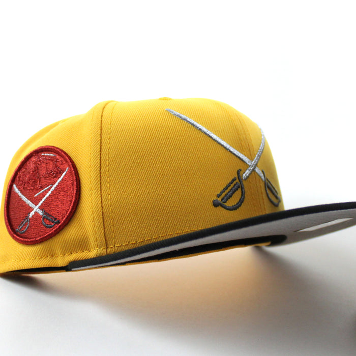 Buffalo Sabres Sword Patch New Era 59Fifty Fitted Hat (Gold Black Gray Under brim)