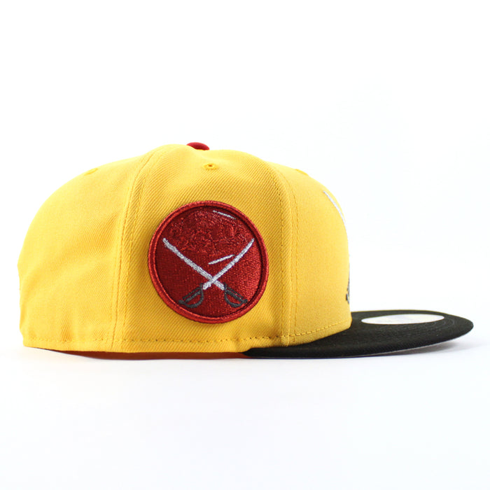 Buffalo Sabres Sword Patch New Era 59Fifty Fitted Hat (Gold Black Gray Under brim)