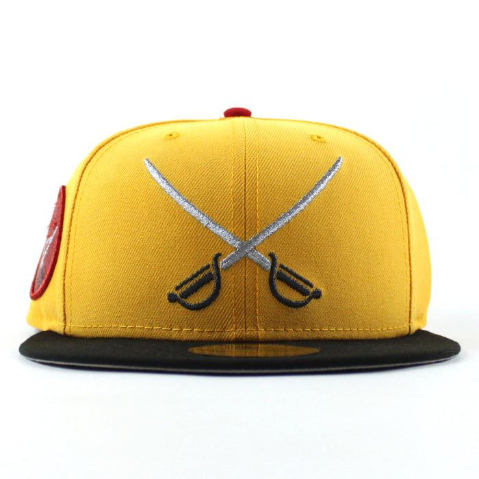 Buffalo Sabres Sword Patch New Era 59Fifty Fitted Hat (Gold Black Gray Under brim)