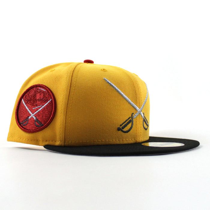 Buffalo Sabres Sword Patch New Era 59Fifty Fitted Hat (Gold Black Gray Under brim)