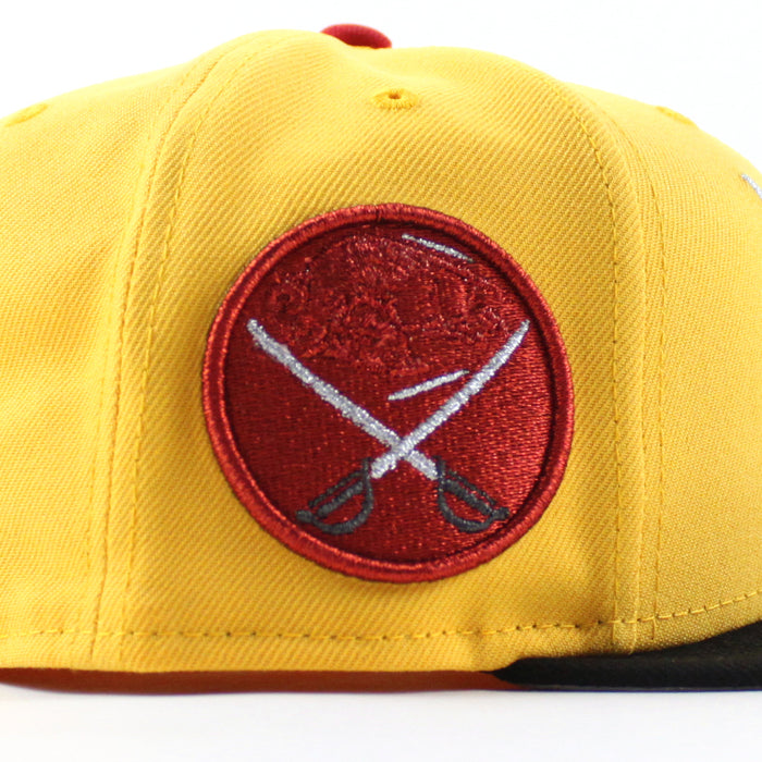 Buffalo Sabres Sword Patch New Era 59Fifty Fitted Hat (Gold Black Gray Under brim)