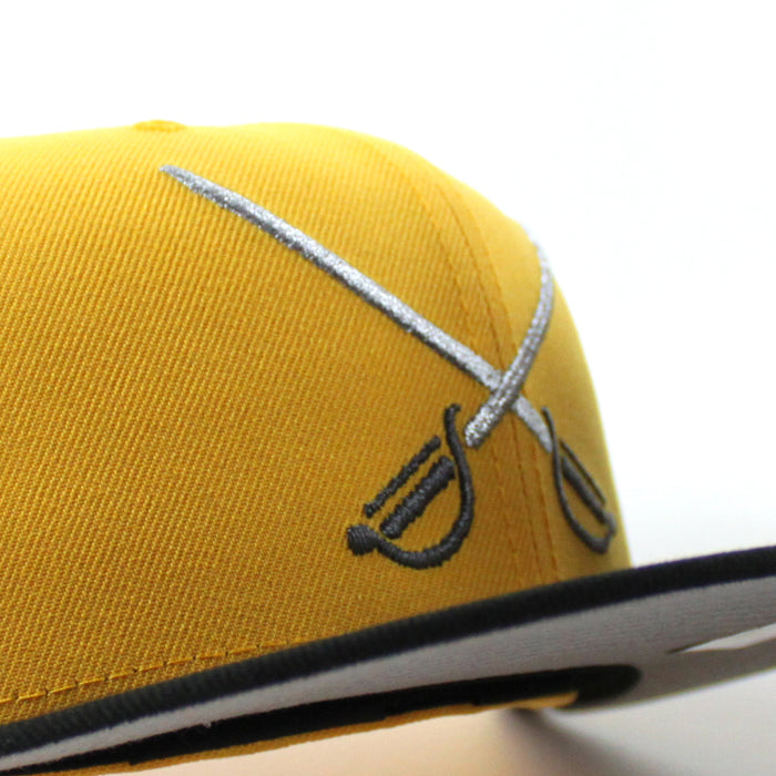 Buffalo Sabres Sword Patch New Era 59Fifty Fitted Hat (Gold Black Gray Under brim)
