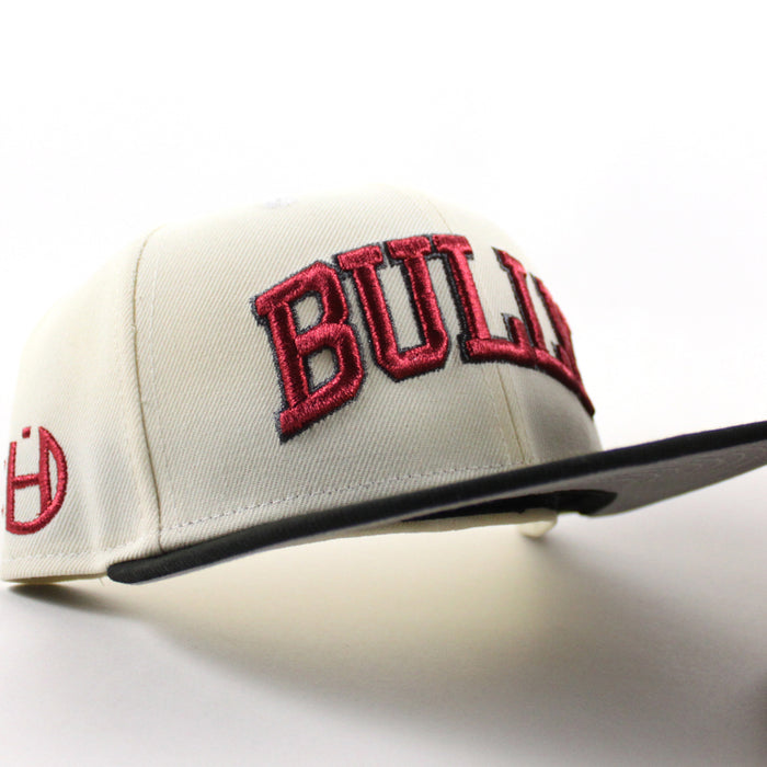 BULLY x Halftime New Era 59Fifty Fitted Hat (Chrome White Black Gray Under brim)