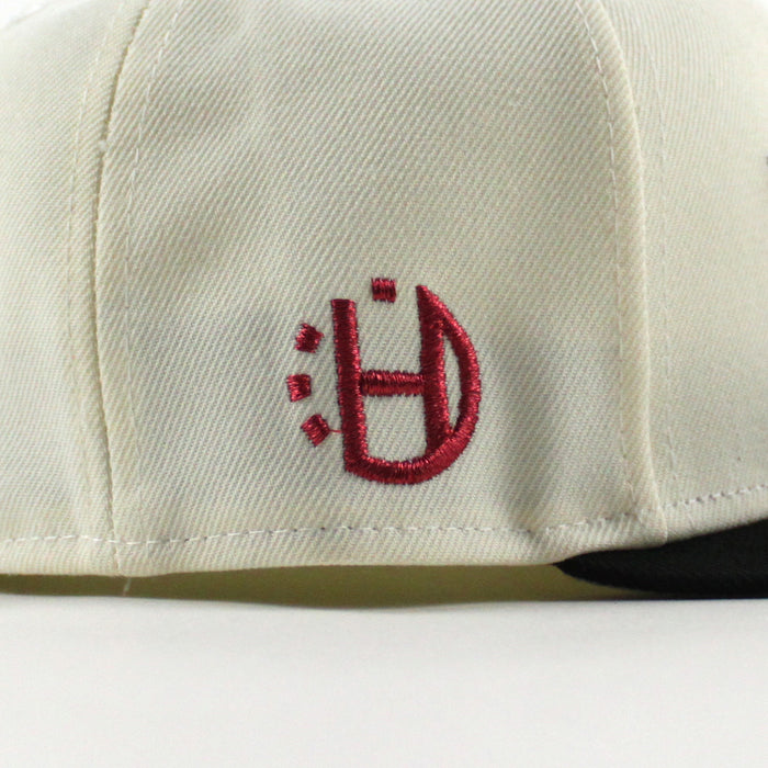 BULLY x Halftime New Era 59Fifty Fitted Hat (Chrome White Black Gray Under brim)