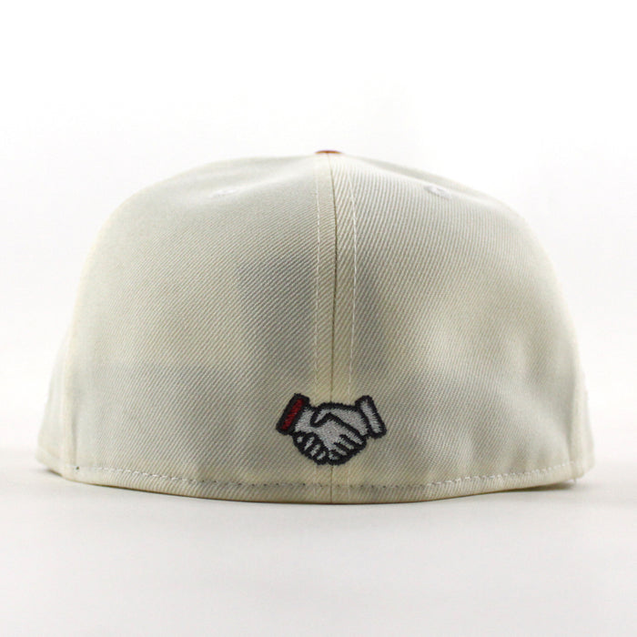 BULLY x Halftime New Era 59Fifty Fitted Hat (Chrome White Black Gray Under brim)