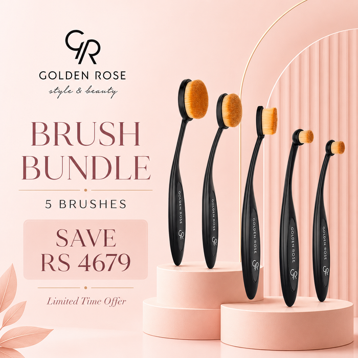 Bundle of 5 Oval Brushes