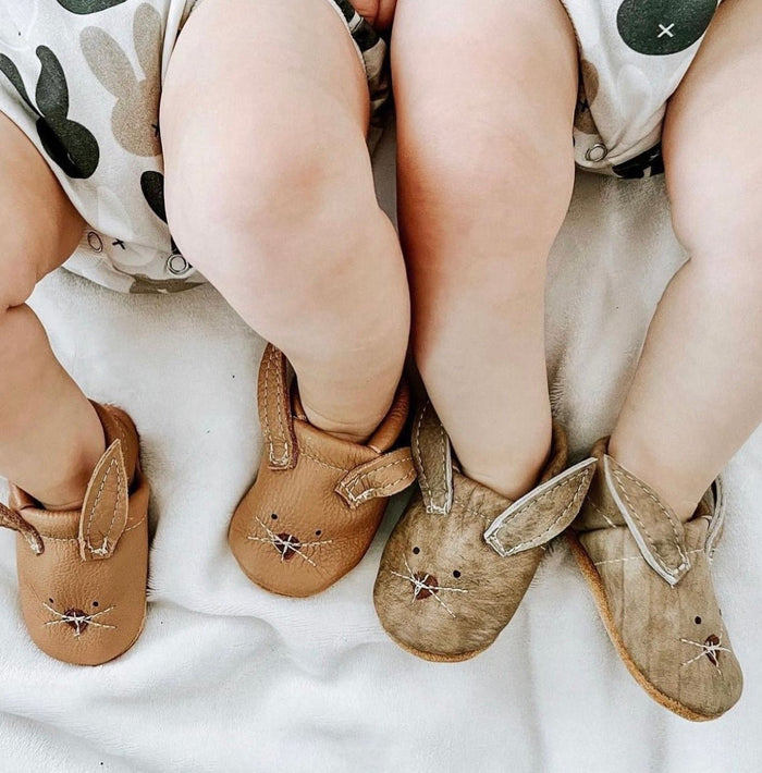 Bunnies // Cute Critters Leather Shoes Baby and Toddler Bunny
