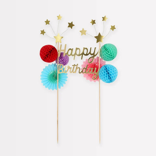 Meri Meri - Cake Toppers - Happy Birthday