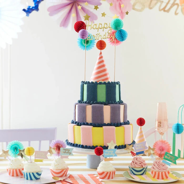 Meri Meri - Cake Toppers - Happy Birthday - Lifestyle Cut 1