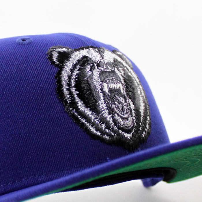 California Republic Grizzly Bear California State New Era 59Fifty Fitted Hat (Royal Blue Green Under brim)