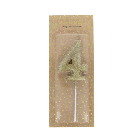 Le Petit Souk - Candle - Happy Birthday W/Glitter - 4