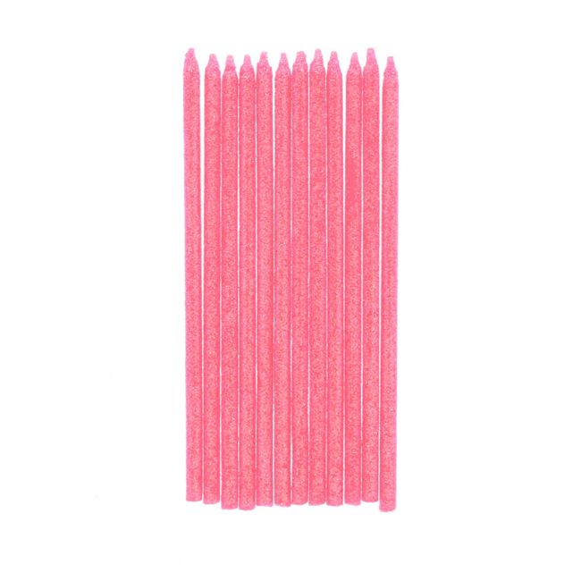 Le Petit Souk - Candle - Pink Glitter - Set Of 12