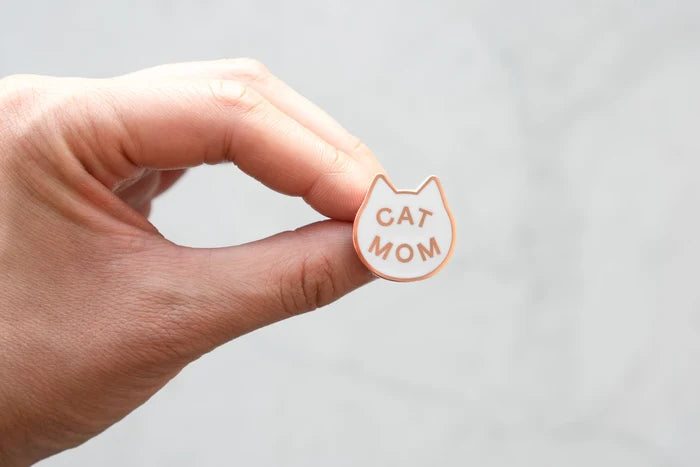 Cat Mom Enamel Pin