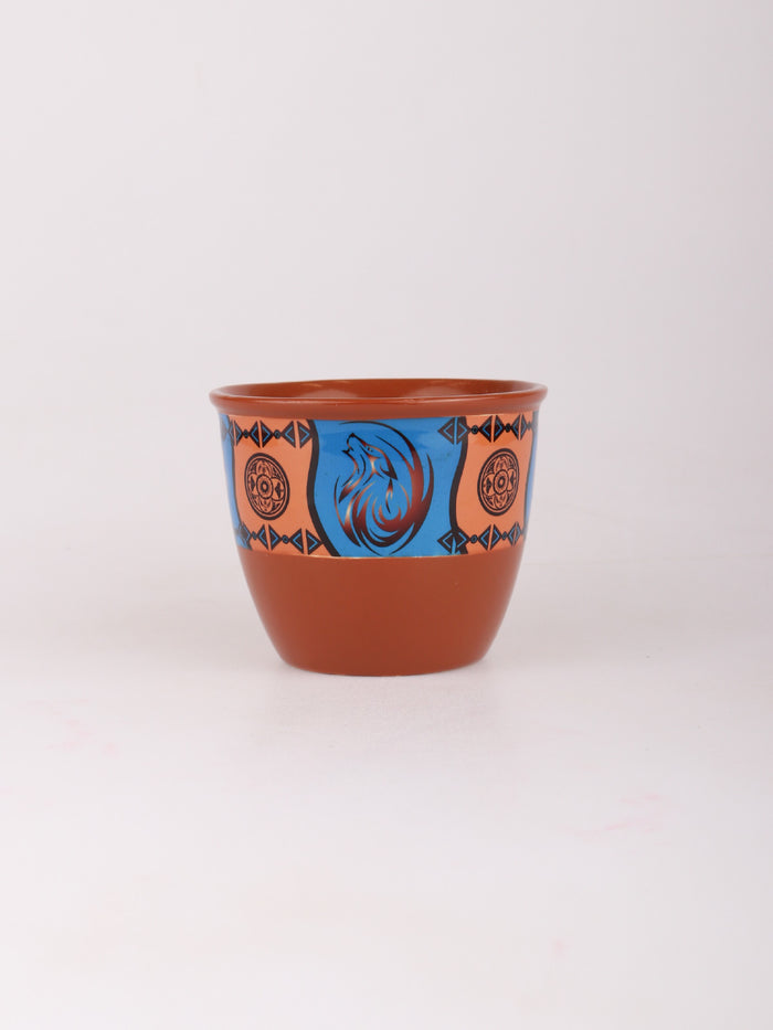 Ceramic Smudge Pot - Large Wolf | One Colour-Image 2