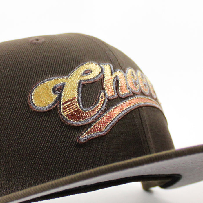 CHEERS New Era 59Fifty Fitted Hat (Walnut Brown Gray Under Brim)