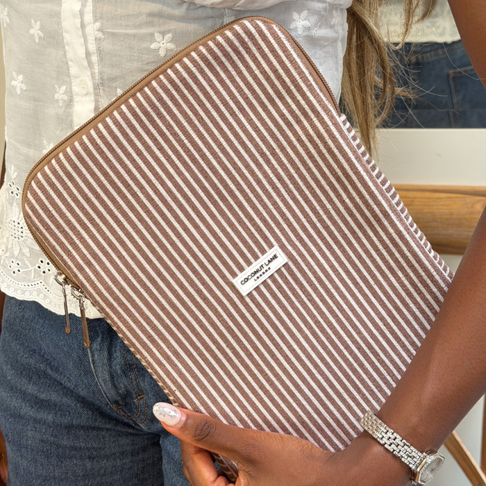 Close up in bakery of chestnut stripes iPad Sleeve