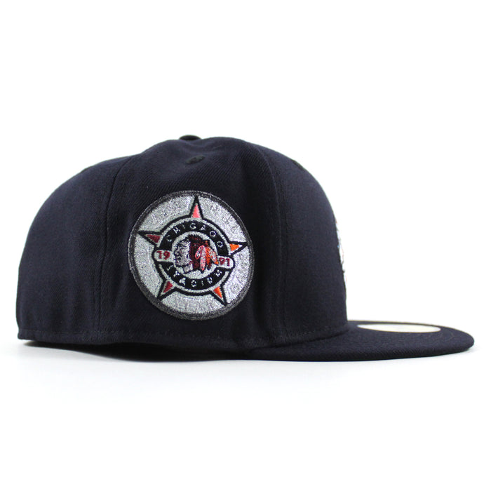 Chicago Blackhawks 1921 Stadium New Era 59Fifty Fitted Hat (Navy Green Under brim)