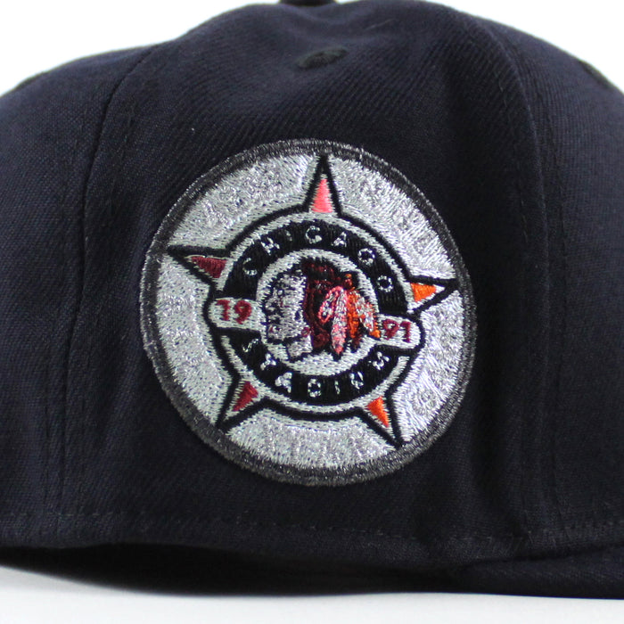 Chicago Blackhawks 1921 Stadium New Era 59Fifty Fitted Hat (Navy Green Under brim)