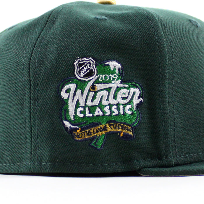Chicago Blackhawks 2019 Winter Classic New Era 59Fifty Fitted Hat (Dark Green Gray Under brim)