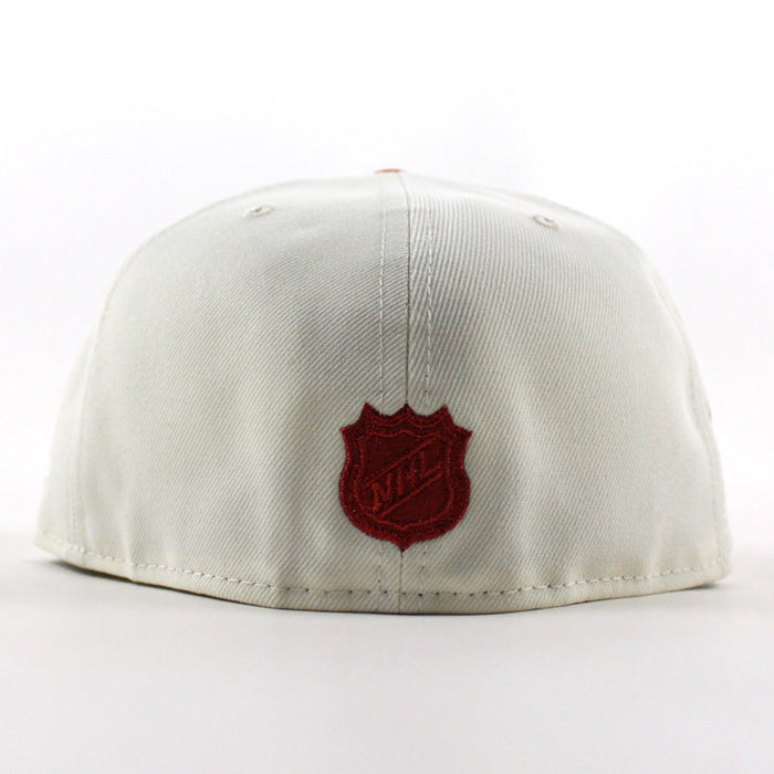 Chicago Blackhawks Black Hawks Logo New Era 59Fifty Fitted Hat (Chrome White Black Gray Under brim)