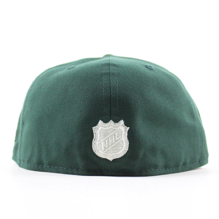 Chicago Blackhawks Black Hawks Logo New Era 59Fifty Fitted Hat (Dark Green Gray Under brim)