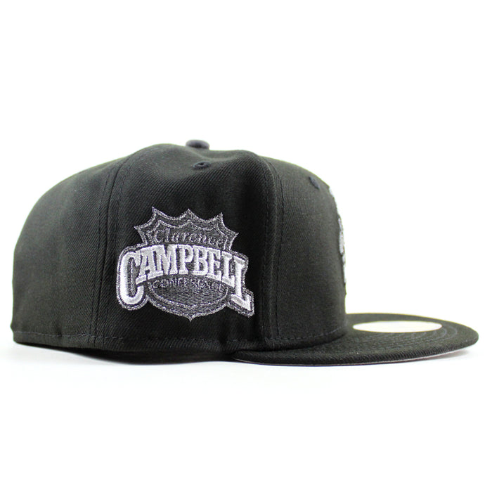 Chicago Blackhawks Campbell Conference  New Era 59Fifty Fitted Hat (Black Gray Under brim)
