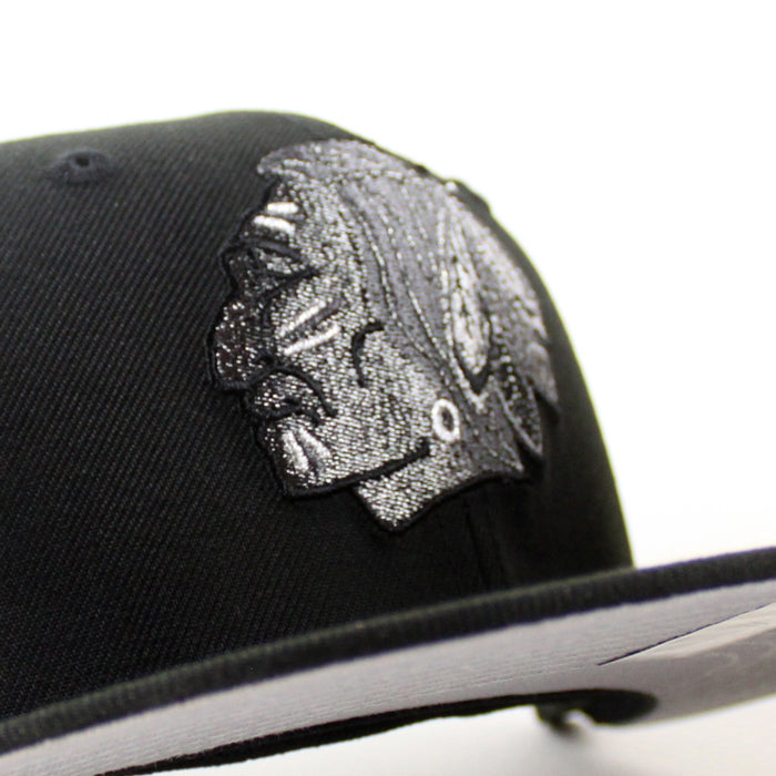 Chicago Blackhawks Campbell Conference  New Era 59Fifty Fitted Hat (Black Gray Under brim)