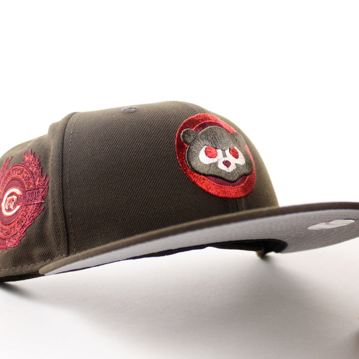 Chicago Cubs 100 Years New Era 59Fifty Fitted Hat (Walnut Gray Under Brim)