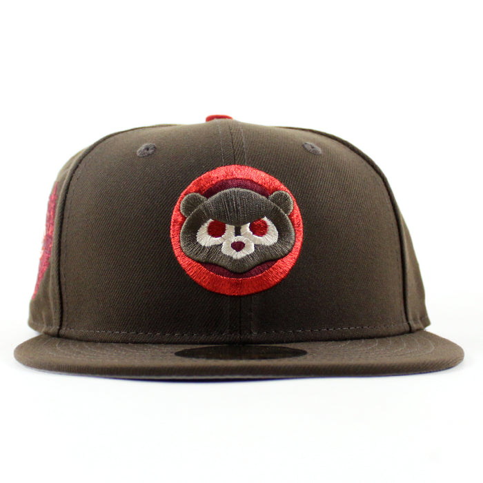 Chicago Cubs 100 Years New Era 59Fifty Fitted Hat (Walnut Gray Under Brim)