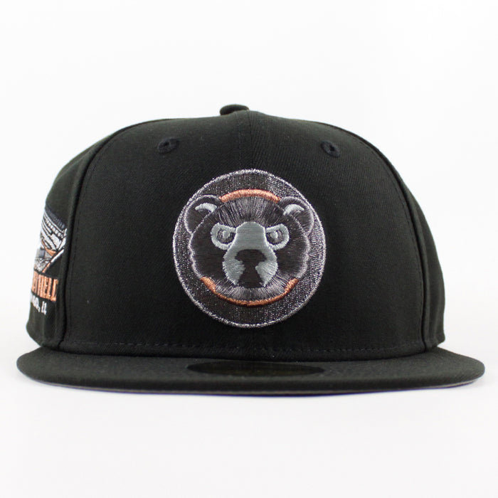 Chicago Cubs Wrigley Park New Era 59Fifty Fitted Hat (Black Gray Under Brim)