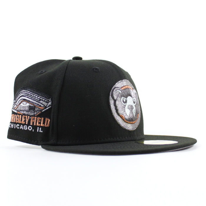 Chicago Cubs Wrigley Park New Era 59Fifty Fitted Hat (Black Gray Under Brim)