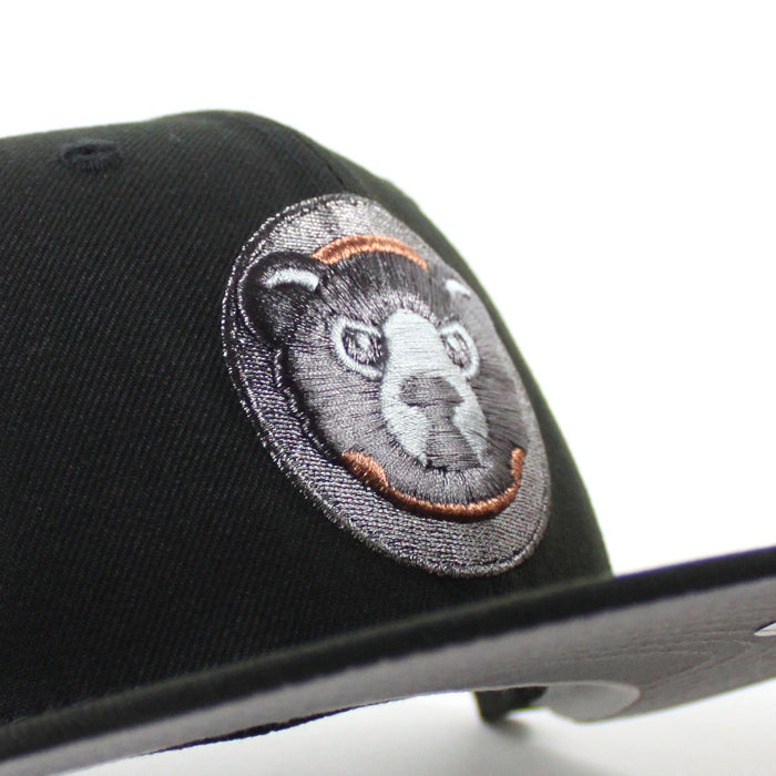 Chicago Cubs Wrigley Park New Era 59Fifty Fitted Hat (Black Gray Under Brim)