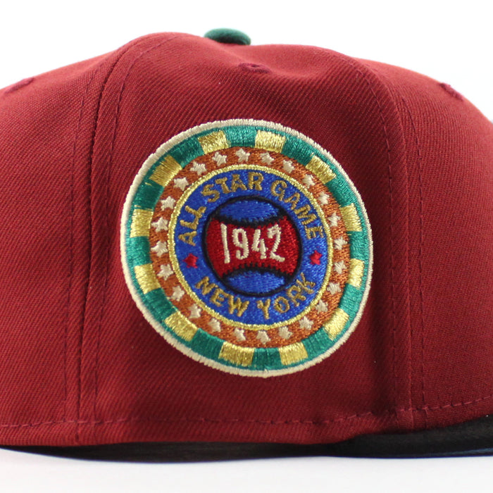 Chicago White Sox 1942 All Star Game New Era Fitted 59Fifty Hat (Red Black Sky Blue Under Brim)