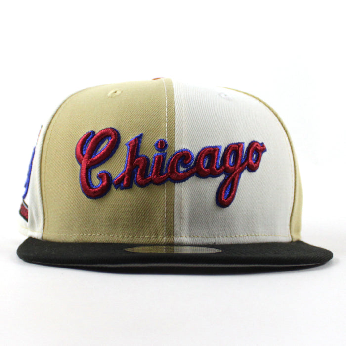 Chicago White Sox 95 Years New Era Fitted 59Fifty Hat (Multi Color Black Gray Under Brim)