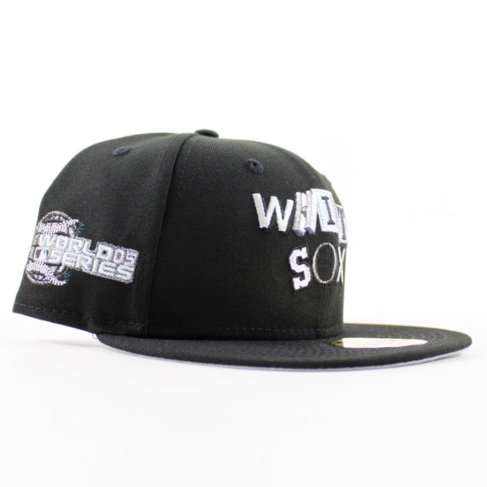 Chicago White Sox DeathNote 2005 World Series New Era Fitted 59Fifty Hat (Black Gray Under Brim)