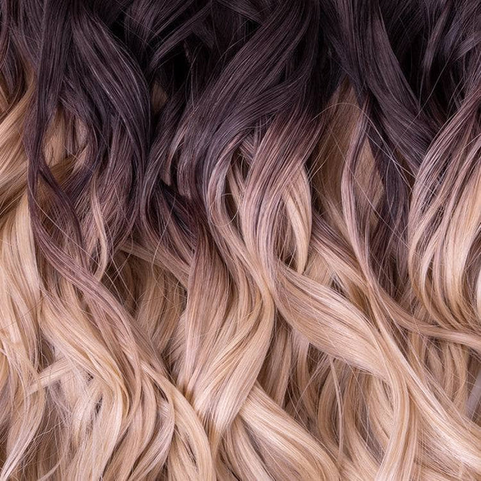 Dark Brown Root with Sandy Blonde