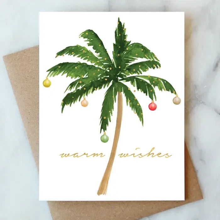 Christmas Palm Tree Greetings Card
