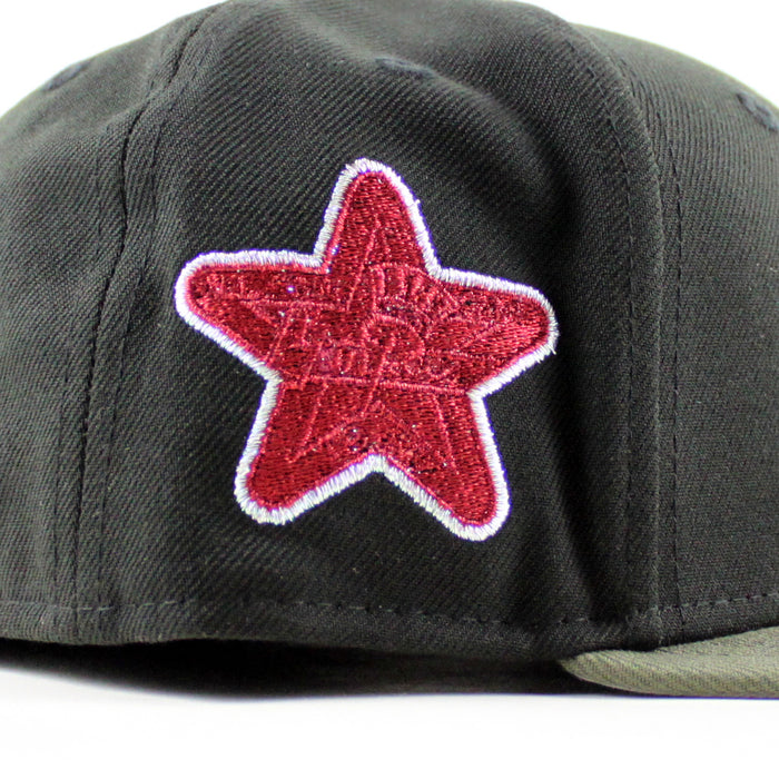 Cincinnati Reds 1960 All Star Game New Era 59Fifty Fitted Hat (Black Olive Green Gray Under Brim)