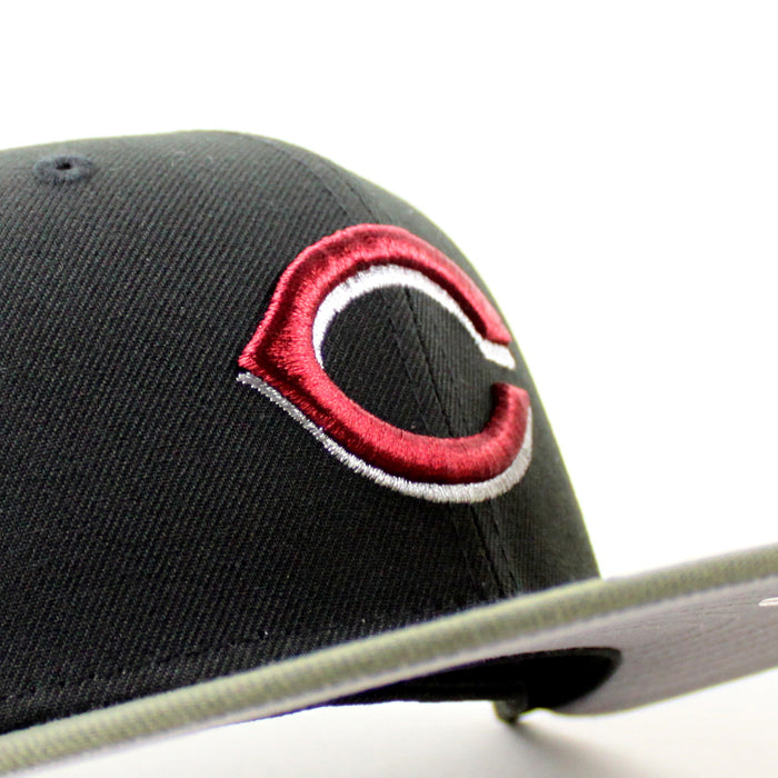 Cincinnati Reds 1960 All Star Game New Era 59Fifty Fitted Hat (Black Olive Green Gray Under Brim)