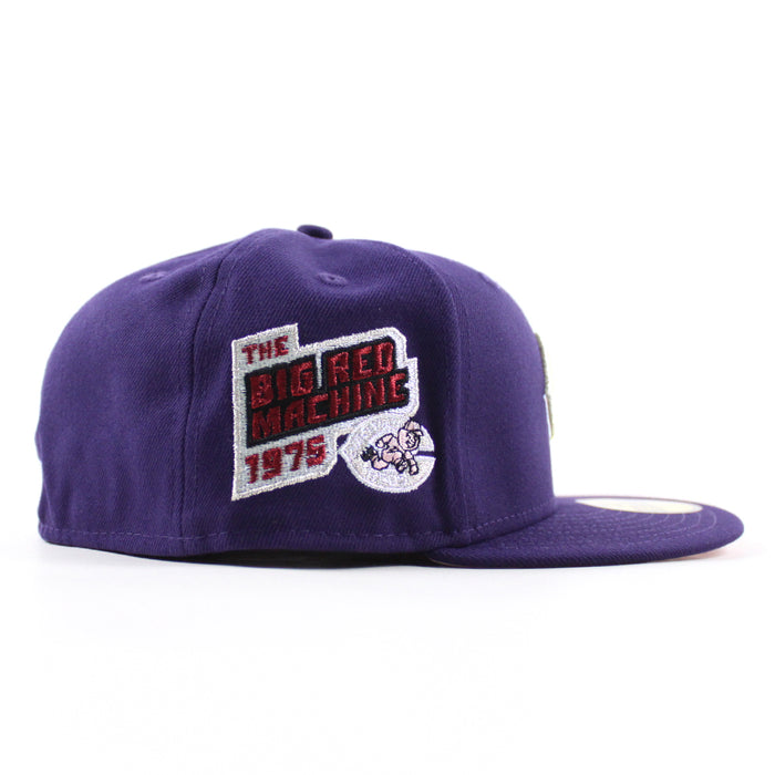 Cincinnati Reds 1975 Big Red Machine New Era 59Fifty Fitted Hat (Purple Pink Under Brim)